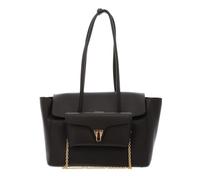 COCCINELLE Double Beat Grained Leather Handbag Fango