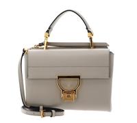 Coccinelle Leder Umhängetasche Abendtasche Arlettis Handbag Grainy Leather Eucalipto hellgrau