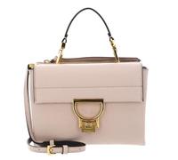 Coccinelle Leder Umhängetasche Abendtasche Arlettis Handbag Grainy Leather Rosette taupe