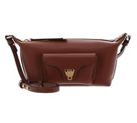 Coccinelle Leder Umhängetasche Beat Generatio Mini Bag Grained Leather Cognac braun