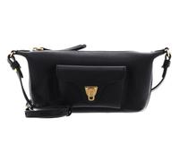 Coccinelle Leder Umhängetasche Beat Generatio Mini Bag Grained Leather Noir schwarz