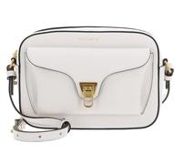 Coccinelle Leder Umhängetasche Beat Soft Camera Bag Blanco creme