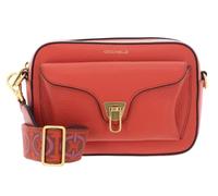 COCCINELLE Beat Soft Ribb Crossbody Bag Grained Leather Grenadine Red
