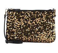 COCCINELLE Best Paillettes Crossbody Bag Golden / Noir