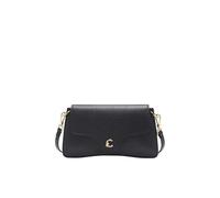 Coccinelle Leder Umhängetasche Clutch C-Me Hi-Tech Crossbody Bag Noir schwarz
