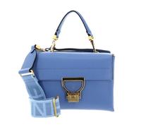 Coccinelle Leder Umhängetasche Handtasche Arlettis Signature Handbag Grained Leather Azul blau