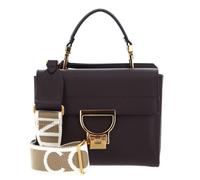 COCCINELLE Arlettis Signature Handbag Grained Leather Fondant Brown 