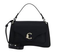 Coccinelle Leder Umhängetasche Handtasche C-Me Grained Leather Handbag Noir schwarz