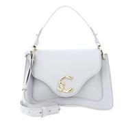 Coccinelle Leder Umhängetasche Handtasche C-Me Grained Leather Handbag Snow hellgrau