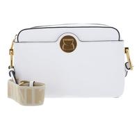 COCCINELLE Liya Signature Crossbody Grained Leather Brillant White
