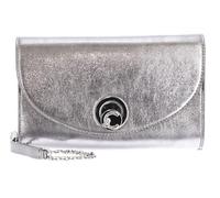 Coccinelle Leder Umhängetasche Nikla Smooth Handbag Smooth Leather Steel silberfarben