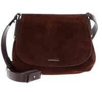 Coccinelle Leder Umhängetasche Rebekka Handbag Grained Leather Brunette dunkelbraun