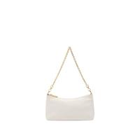 Coccinelle Leder Umhängetasche Schultertasche Aura Mini Bag Grained Leather Blanco creme