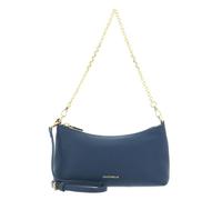 Coccinelle Leder Umhängetasche Schultertasche Aura Mini Bag Grained Leather Deep Blue blau