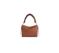 Coccinelle Leder Umhängetasche Schultertasche Boheme Grana Double Crossbody Double Grainy Leather