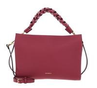 Coccinelle Leder Umhängetasche Schultertasche Boheme Grana Double Crossbody Double Grainy Leather Rosewood/Brandy beere