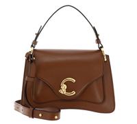 Coccinelle Leder Umhängetasche Schultertasche C-Me Calf Handbag Cognac braun