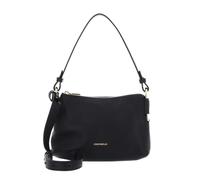 Coccinelle Leder Umhängetasche Schultertasche Rebekka Mini Bag Grained Leather Noir schwarz