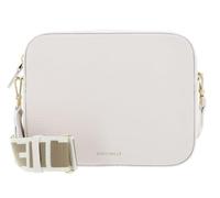 Coccinelle Leder Umhängetasche Tebe Crossover Bag Blanco creme