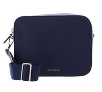 Coccinelle Leder Umhängetasche Tebe Crossover Bag Royal Blue blau