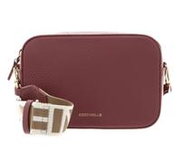 Coccinelle Leder Umhängetasche Tebe Crossover Bag Winter Rose altrosa