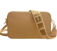 Coccinelle Leder Umhängetasche Tebe Mini Bag Grained Leather Sandshell beige