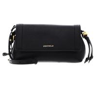 Coccinelle Leder Umhängetasche Thess Mini Bag Grained Leather Noir schwarz