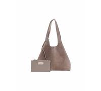 Coccinelle C-Easy Suede Handbag Warm Taupe
