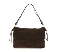 COCCINELLE Lidia Handbag Suede Leather / Smooth Leather Fango / Fango