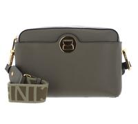 Coccinelle Liya Signature Crossbody Grained Leather Laurel Green