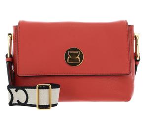 COCCINELLE Liya Signature Handbag Grained Leather Grenadine Red