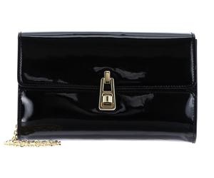 COCCINELLE Magie 2Nite Patent Clutch Noir