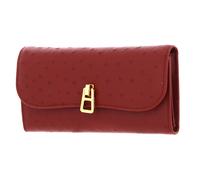 COCCINELLE Magie Ostrich Flap Wallet Acero