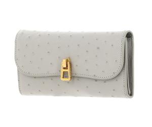 COCCINELLE Magie Ostrich Flap Wallet Gelso