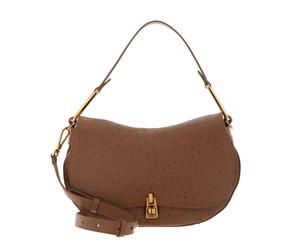 COCCINELLE Magie Ostrich Handbag Nocciola