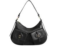 Coccinelle Schultertasche Mavery Leder 35 cm Schwarz Damen