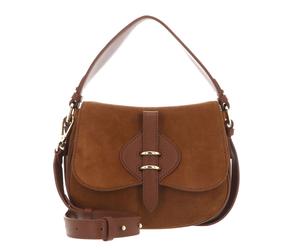 COCCINELLE Mavery Suede BI Handbag Suede Leather / Micro Gra. Le. Cognac / Cognac