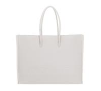 COCCINELLE Maxi Log Handbag Grained Leather Blanco