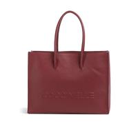 Coccinelle Myrtha Maxi Logo Shopper dunkelrot, Leder, Damen