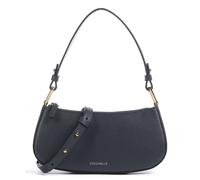 Coccinelle Merveille Schultertasche dunkelblau, genarbtes Leder, Damen
