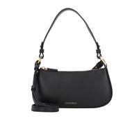 Coccinelle Merveille Schultertasche schwarz, genarbtes Leder, Damen