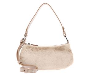 COCCINELLE Merveille Synthetic Fur Mini Bag Natural / Rosette