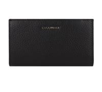 Coccinelle Geldbörse Metallic Soft Leder Damen Schwarz