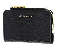 COCCINELLE Metallic Lizard Credit Card Holder Noir