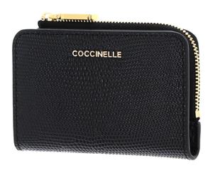 COCCINELLE Metallic Lizard Credit Card Holder Noir