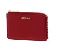 COCCINELLE Metallic Soft Card Holder Scarlet
