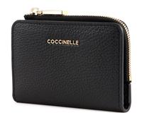 COCCINELLE Metallic Soft Credit Card Holder Noir