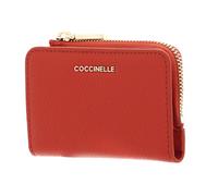 COCCINELLE Metallic Soft Credit Card Holder Tangerine