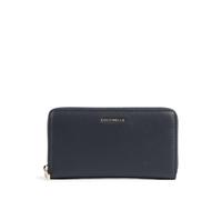 Coccinelle Metallic Soft Geldbörse dunkelblau, genarbtes Leder, Damen