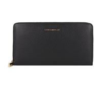 Coccinelle Metallic Soft Geldbörse Leder 10 cm schwarz